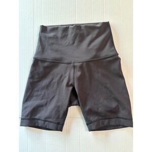 Lululemon Wunder Train High Rise Short 6" Black Size 0 Everlux Workout